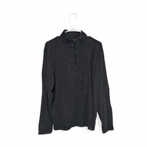 Marc Anthony Men's Gray Quarter Zip Pullover L Slim Fit